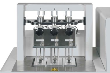 Fotografische Darstellung der Vicat/ DHT-Tester Detailaufnahme