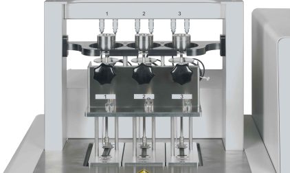 Fotografische Darstellung der Vicat/ DHT-Tester Detailaufnahme